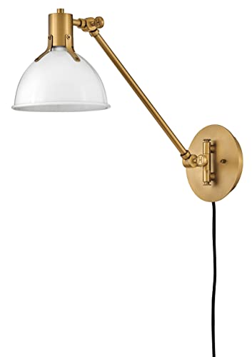 Argo Medium Swing Arm Wall Sconce (Polished White)