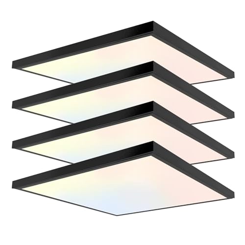 2'x2'4200 Lumen 4 Pack LED Flat Panel (Black 4 Pack / 2x2 Feet)
