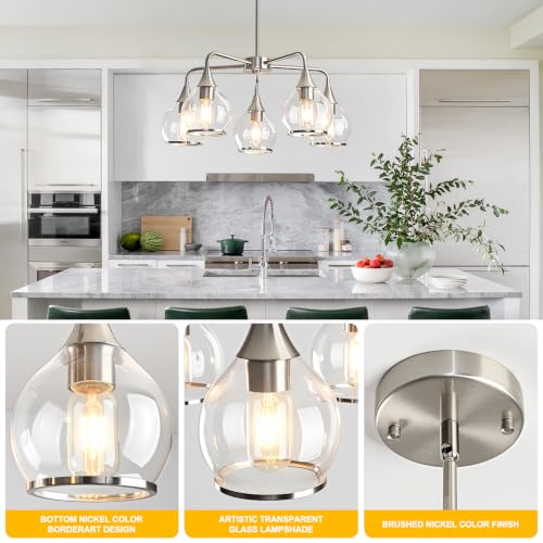 Island Light for Kitchen (Brushed Nickel / 5-Light-A)
