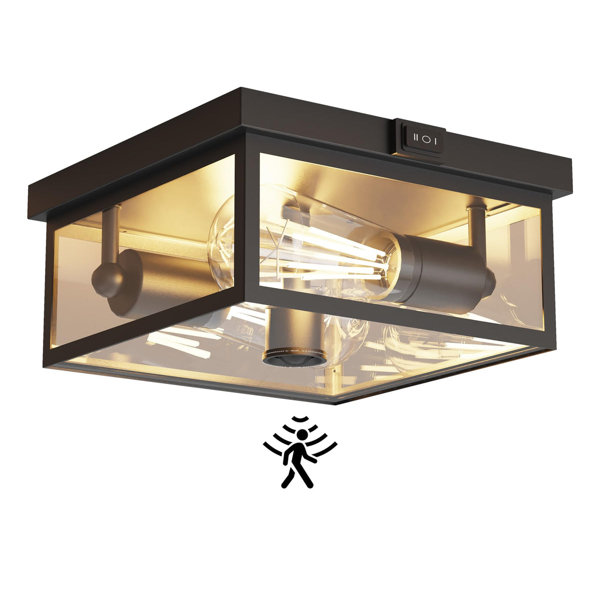 Outdoor Ceiling Light with Motion Sensor (10.5Inch / 1Pack)