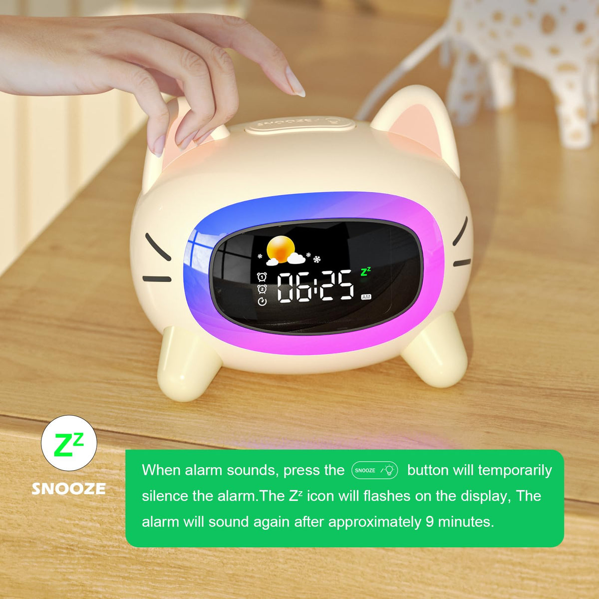 Kids Alarm Clock Ok to Wake (Cat)