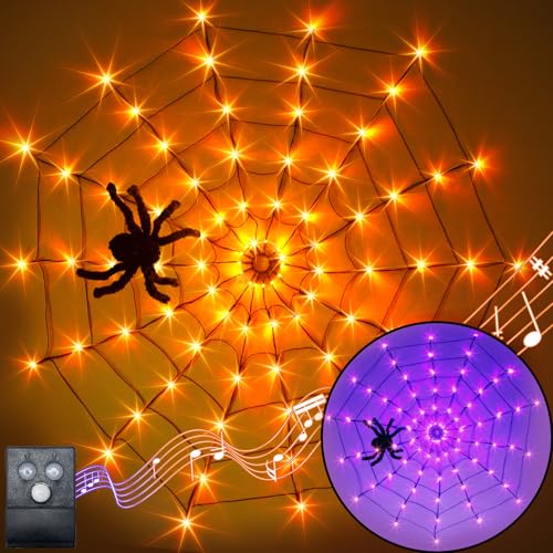 Halloween Decorations (purple/orange lights with music)