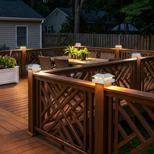 4x4 Post Solar Lights 1 Pack (White / 1 Pack)