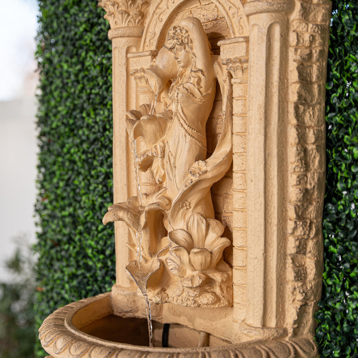 30.3" Solar Pot Fountain (Brown)