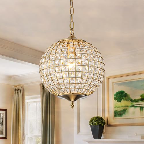 Antique Crystal Chandelier Vintage Globe Chandelier