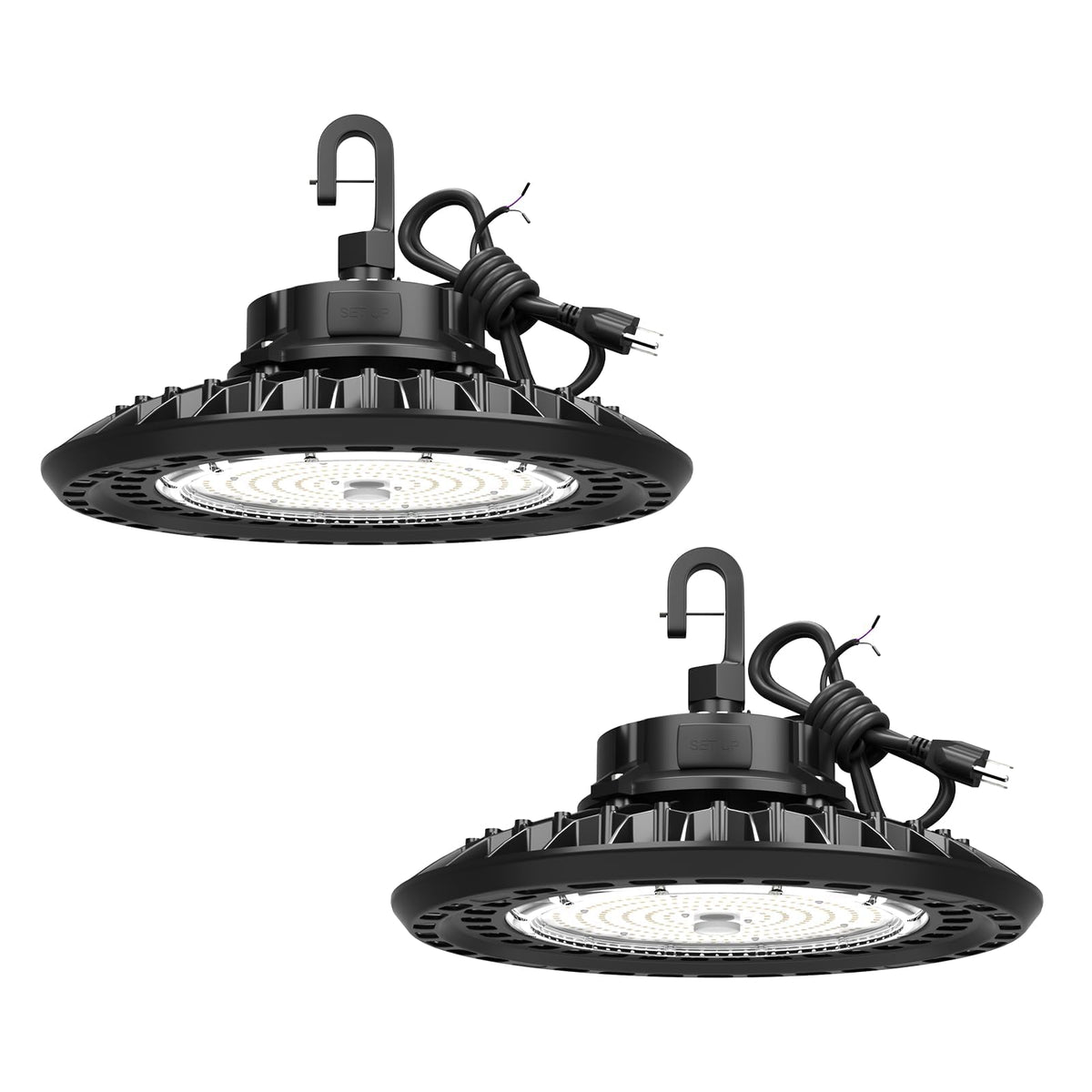400W 2Packs Super Bright Led High Bay Lights (400W-2PACK-Black)