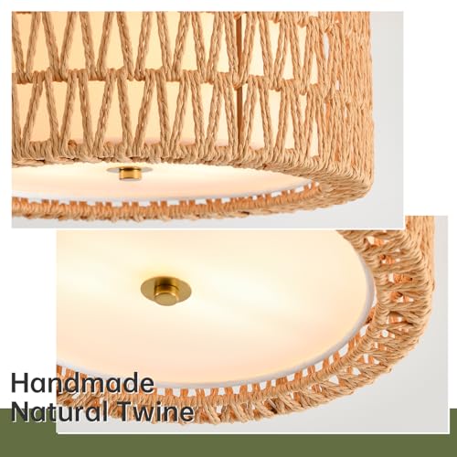 Rattan Ceiling Light Boho Ceiling Light