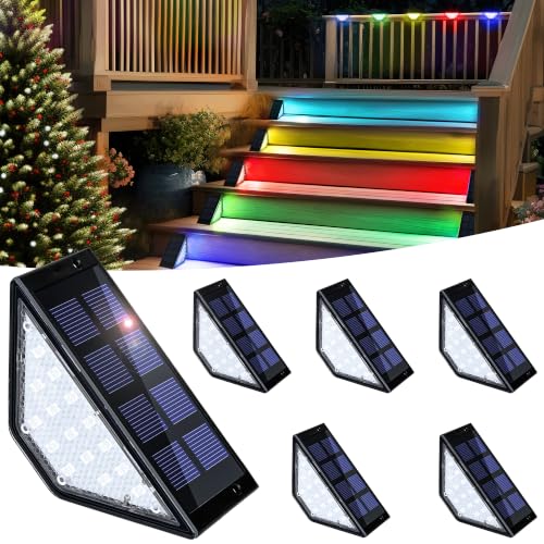 6 Pack Solar Step Lights for Outside