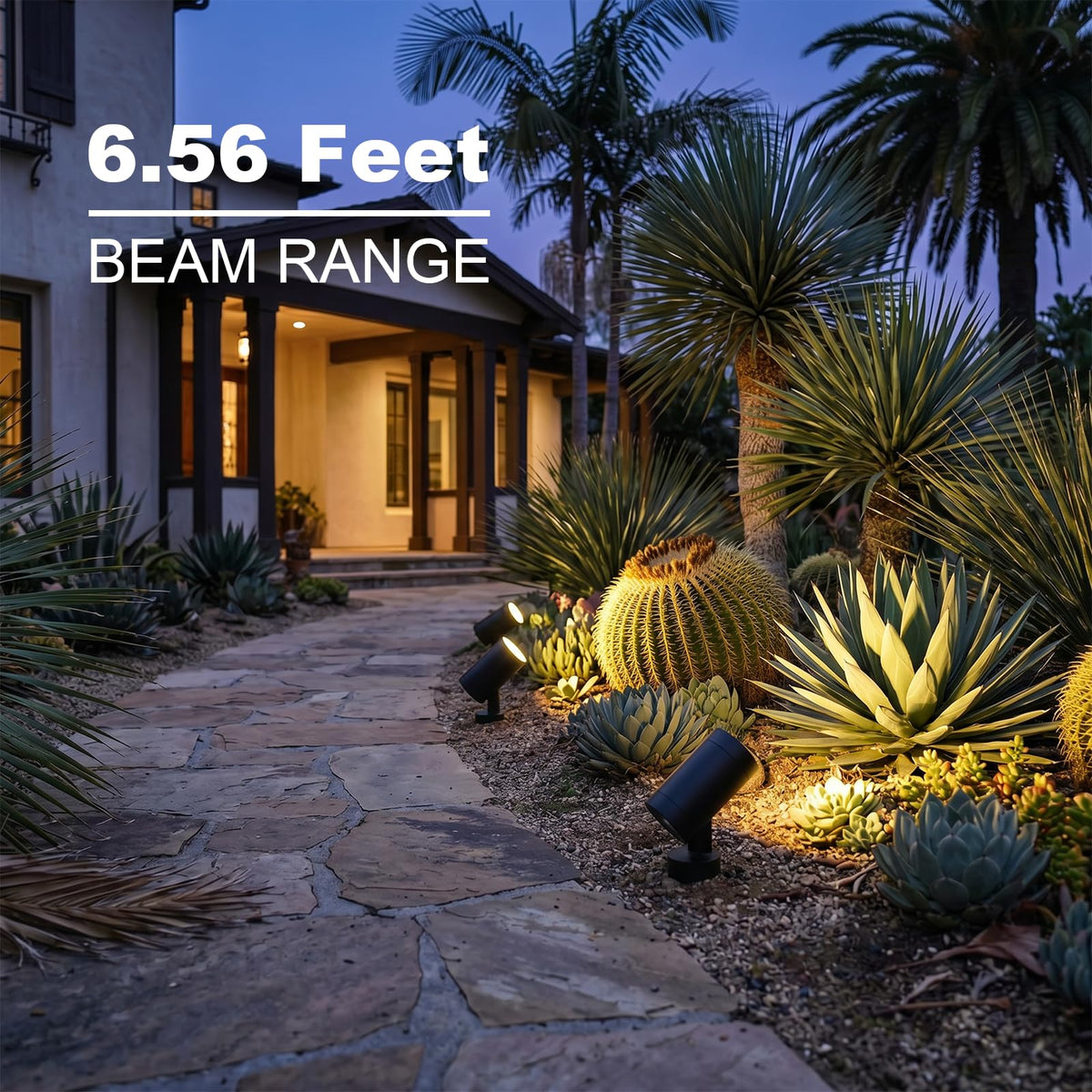 4PK Low Voltage Outdoor Flood Lights LED 6W 260 Lumen 3000K