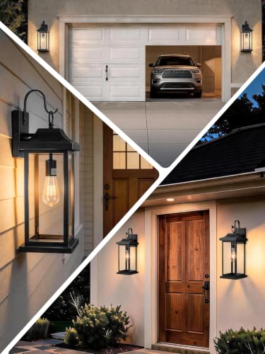 Extra Large Exterior Lighting Fixtures 21 Inch Matte Black (Black / 21 Inch)