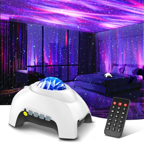 Northern Galaxy Light Aurora Projector with 33 Light Effects (White)
