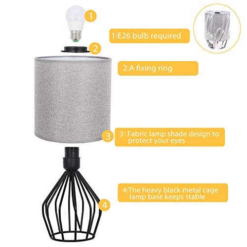 Farmhouse Table Lamp (Gray)