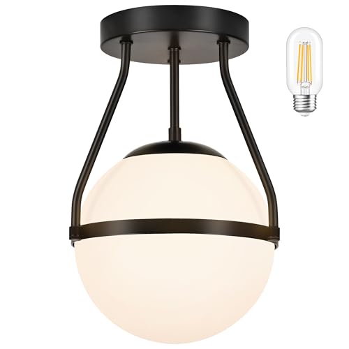 Mid Century Modern Globe Semi Flush Mount Ceiling Light Fixture Gold Globe Ceiling Light Fixture Globe Ceiling Light Flush Mount