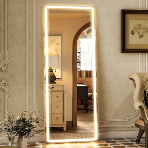 LED Mirror Full Length Standing (Rectangle / 64"L x 21"W)