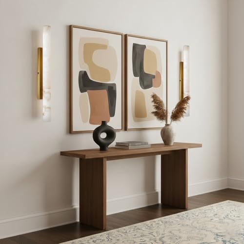 Brass Alabaster Wall Sconces (Brass-1 PC / 36")