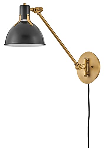 Argo Medium Swing Arm Wall Sconce (Satin Black)