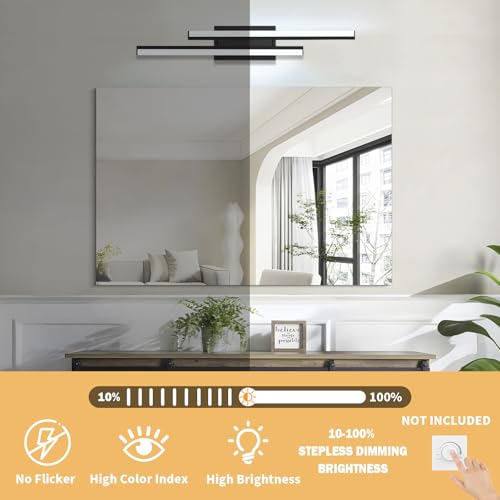 32 in Retractable Bathroom Vanity Light (32 in-2 pack)
