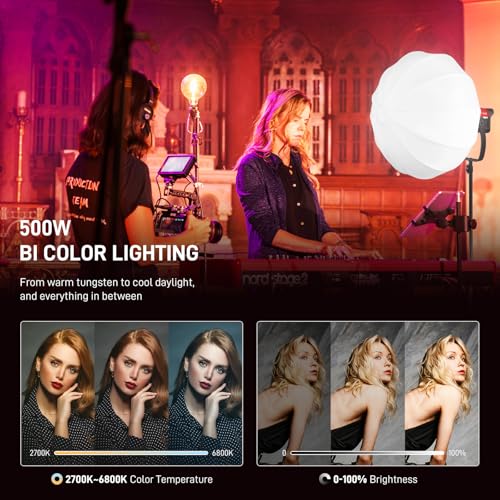 GVM 500W LED Video Light with APP Bluetooth Control (500WAIO)