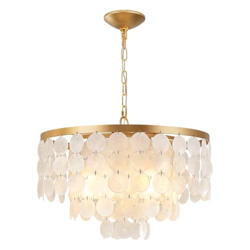 Coastal Capiz Shell Chandelier