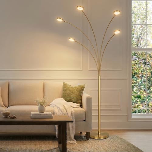 Orion Arc Floor Lamp for Living Room (Gold)
