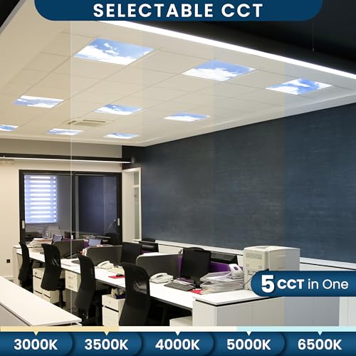 LED Flat Panel Lights with Surface Mounting Kits Tunable 40W