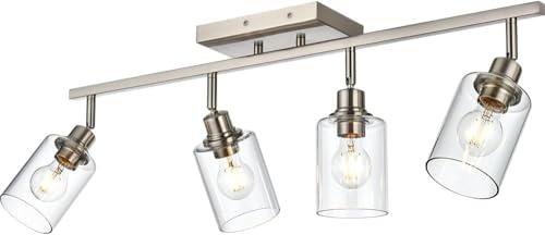 4 Light Brushed Nickel Bathroom Vanity Lighting (Brushed Nickel / 4 Lights)