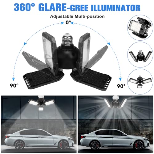LED Garage Lights 4 Pack (3 Panels)