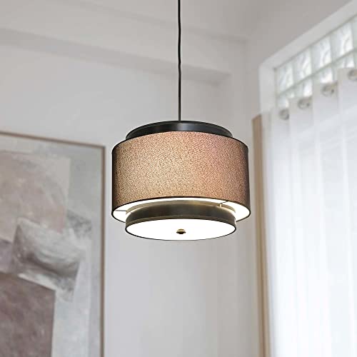 61189 2 Light Pendant Light Fixture (Brass)