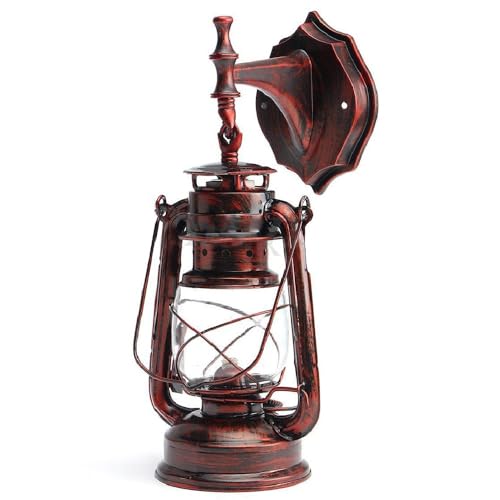 Rustic Wall Sconce Lantern Light (Red Bronze / 1pc)