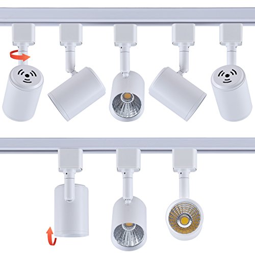6 Pack H Type LED Track Lighting Heads 6.5W 4000K Neutral White (4000K Neutral White)