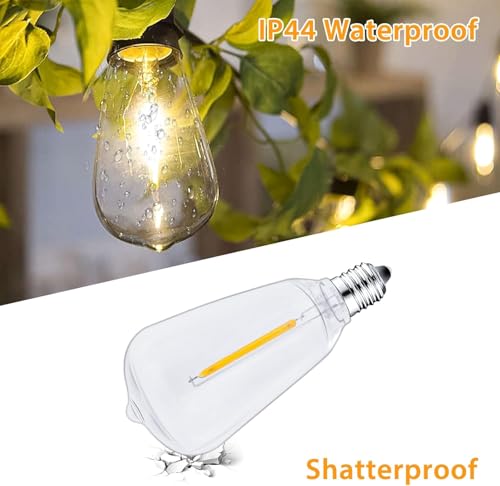10 Packs ST38 LED Edison Bulbs (10PC)