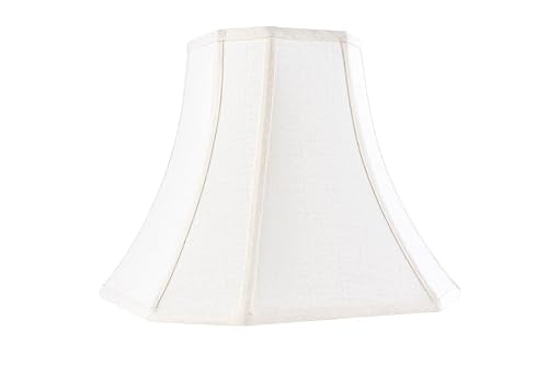 Cream Square Cut Corner Bell Lamp Shade Medium Lampshade 6.5``Top×13``Bottom×10.6``Hight (13IN 1 PACK / Cream)