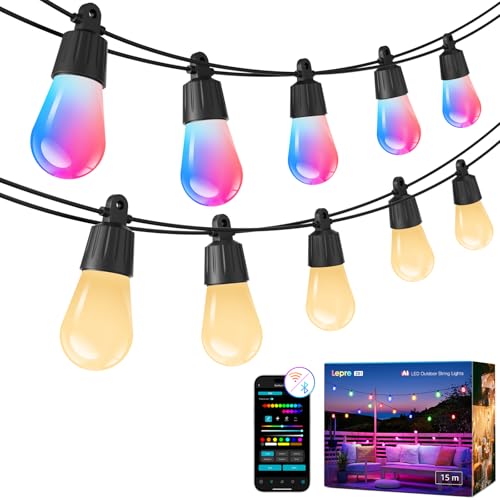 ZB1 AI Smart Outdoor String Lights (54 FT)
