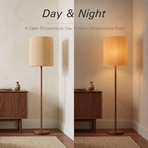 Bamboo Lamp Shades 2 Pack (Natural Bamboo - Large Tall Drum)