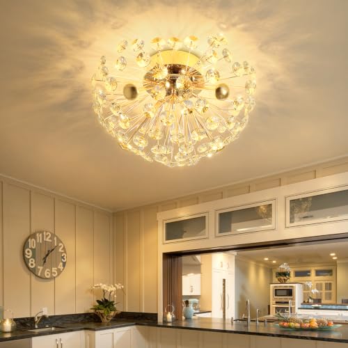 Modern Dandelion Firework Sputnik Chandelier Pendant Light for Living Room