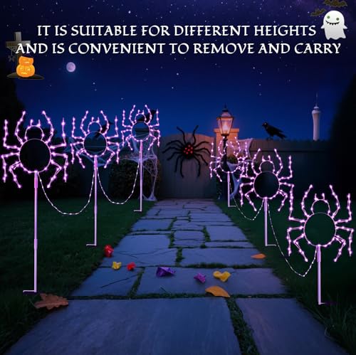 Halloween Spider Walkway Lights (Purple / 229LED)