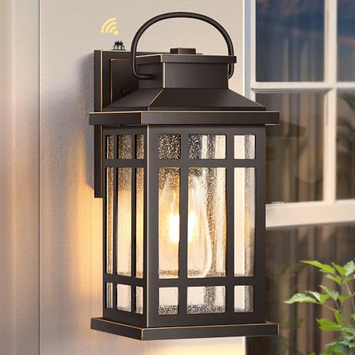 ORB Dusk to Dawn Outdoor Lighting (ORB(Gold Trim) / Dusk to Dawn Sensor-1 Pack)