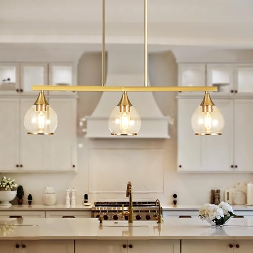Island Light for Kitchen (Gold / 3-Light)