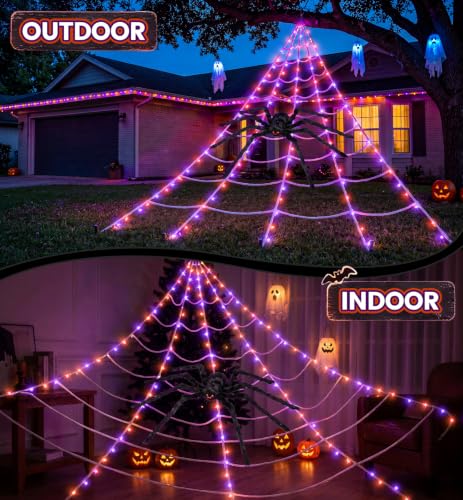 Halloween Spider Web Decorations Outdoor