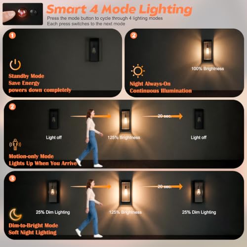 Solar Wall Sconce with Motion Sensor (12in)
