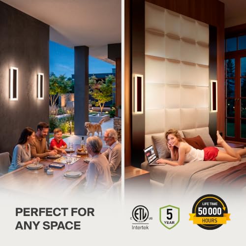 18" LED Linear Wall Sconce (Black)