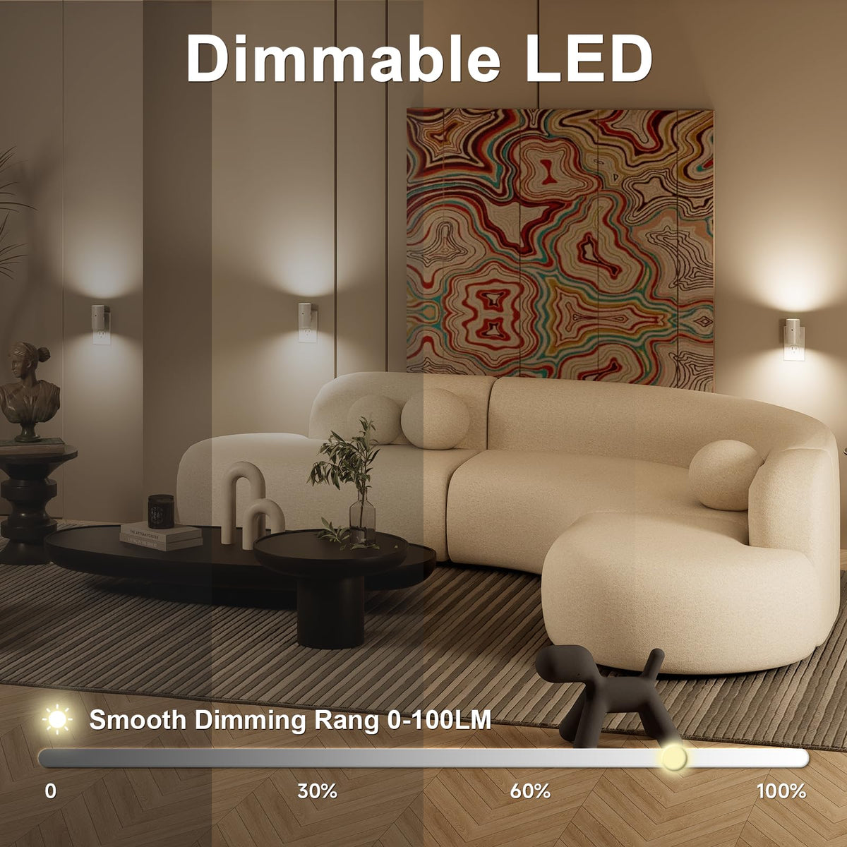 Night Lights Plug into Wall (White-Warm White/Neutral White/Cool White / 6 Pack)