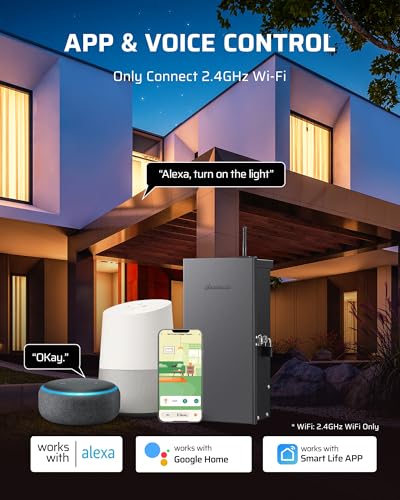 300W Low Voltage Landscape Transformer WiFi with 3 Zones (WIFI-300W-Metal)
