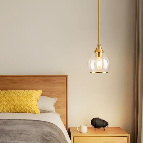 1 Piece Gold Island Light for Kitchen (Gold / 1-Light Pole Style)