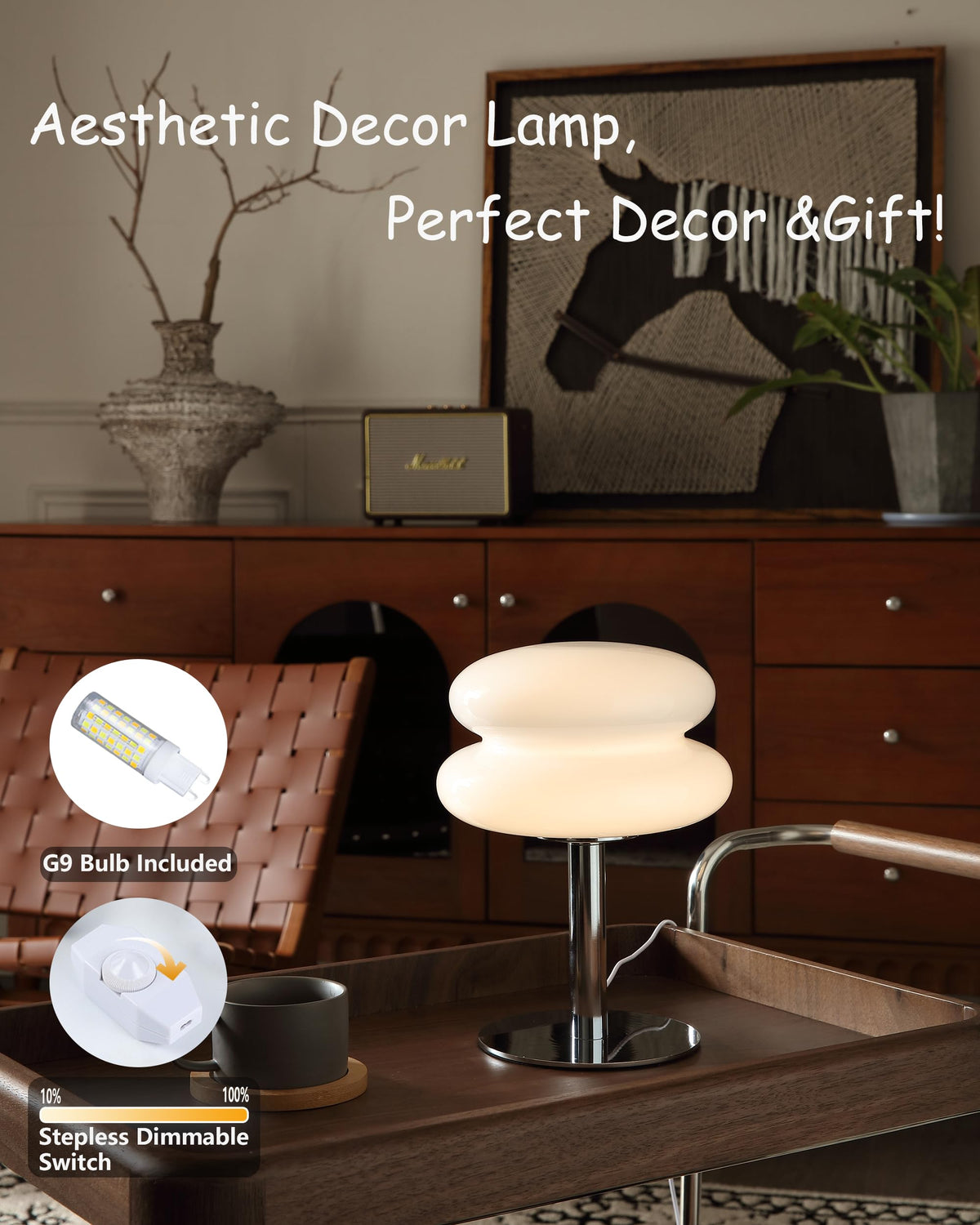 Mushroom Lamp Table Lamp (White)