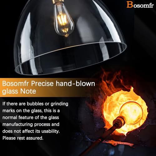 Modern Glass Pendant Light Kitchen Island (13.6in)