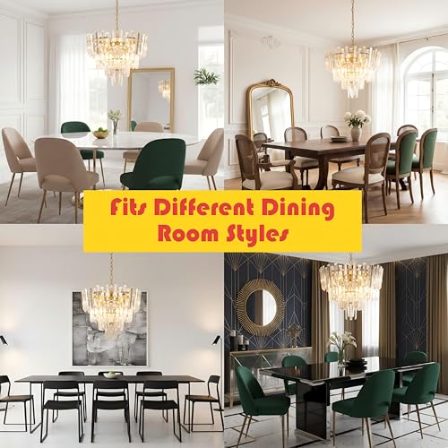 Gold Crystal Chandelier Lighting (18 inch / Gold)