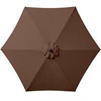 7.5ft Solar Umbrella LED Lighted Patio Umbrella