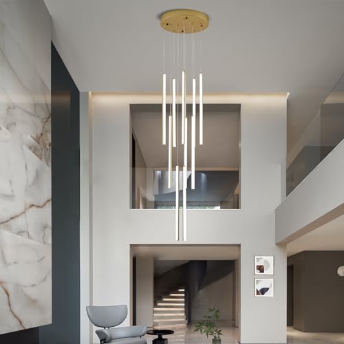 Modern LED High Ceiling Chandelier