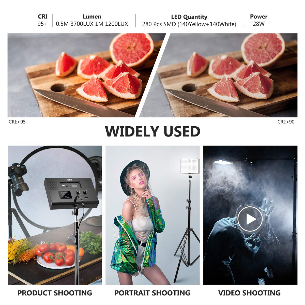 2 Pack 2.4G LED Video Lighting Kit